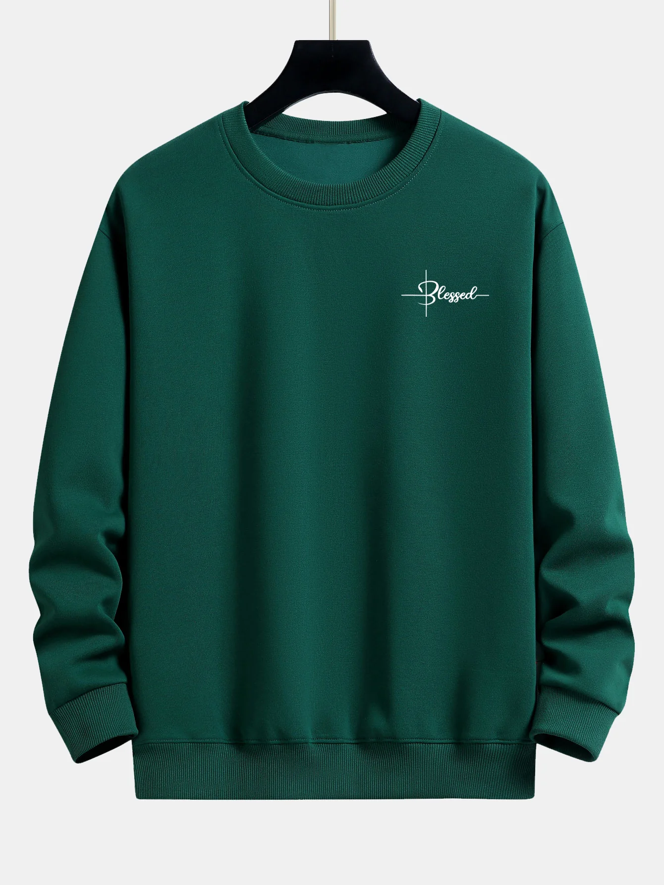 Blessed Print Relax Fit Sweatshirt - Image 5