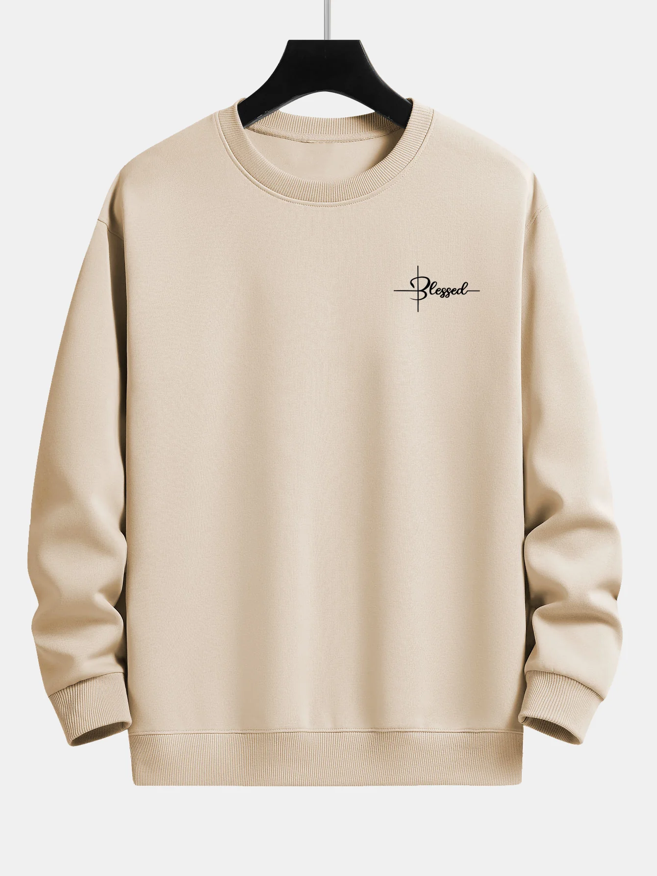 Blessed Print Relax Fit Sweatshirt - Image 7