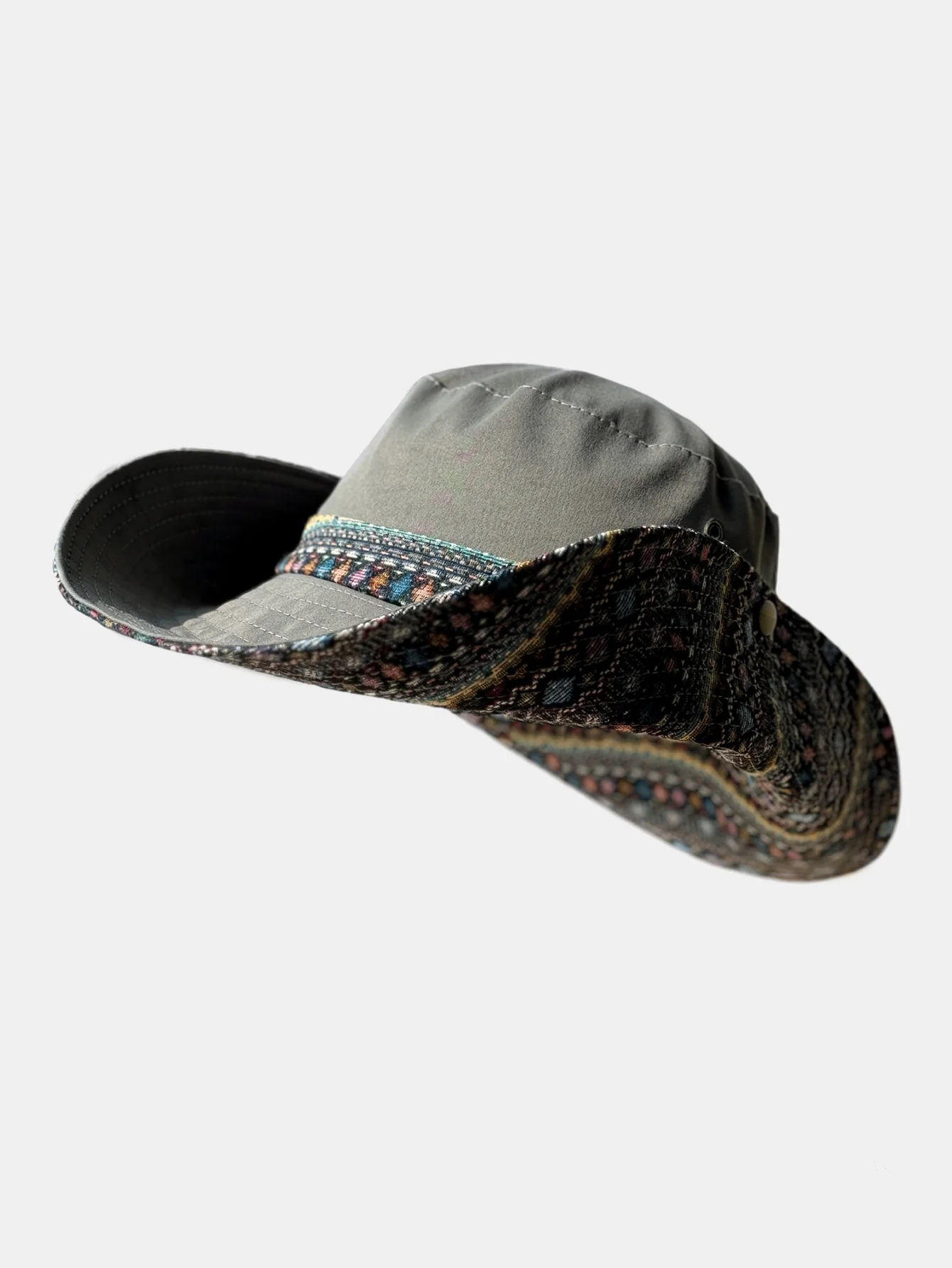 Bohemian-Style Embroidered Sun Hat - Ideal For Music Festivals And Outdoor Wear - Image 4