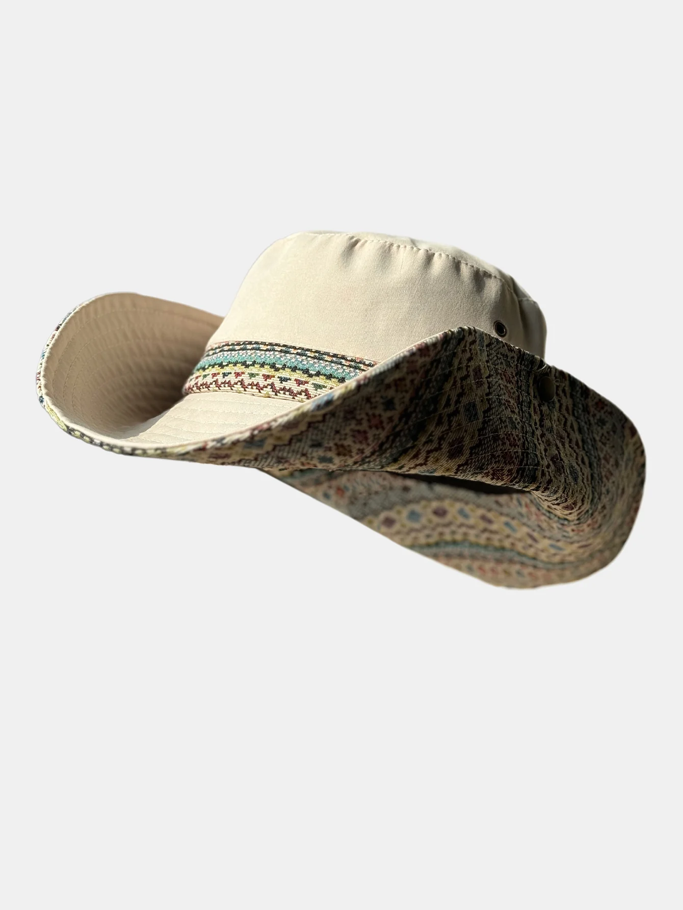 Bohemian-Style Embroidered Sun Hat - Ideal For Music Festivals And Outdoor Wear - Image 6