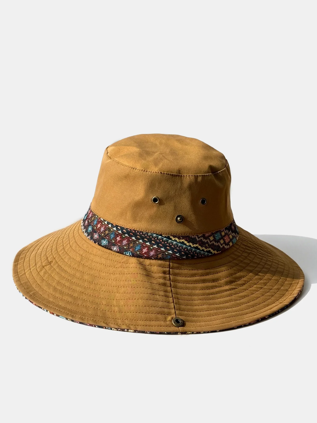 Bohemian-Style Embroidered Sun Hat - Ideal For Music Festivals And Outdoor Wear - Image 9