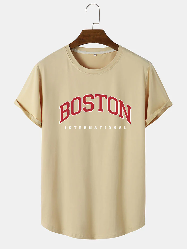 Boston Druck T-Shirt - Image 4
