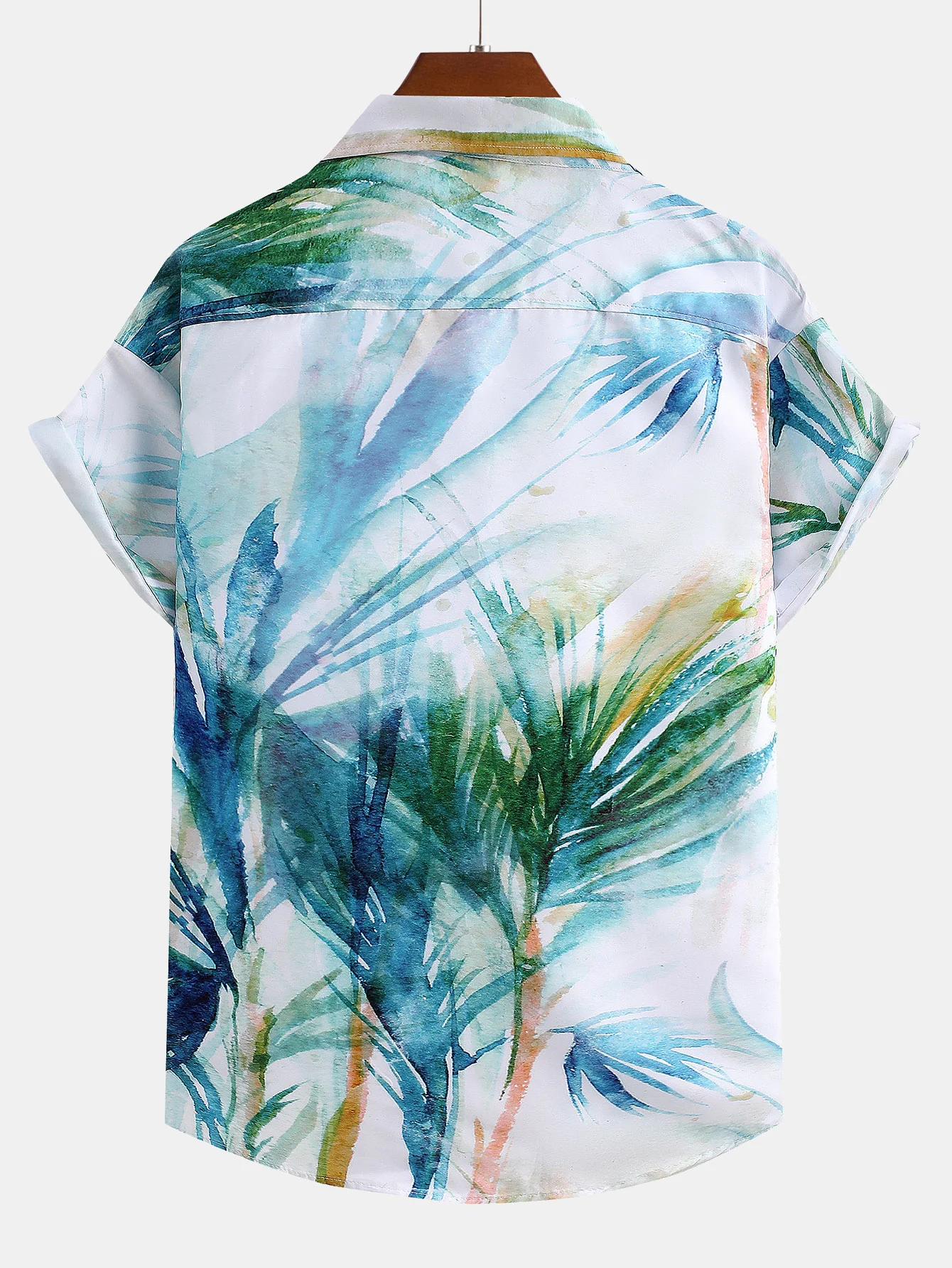 Botanisches Aquarelldruckhemd - Image 2