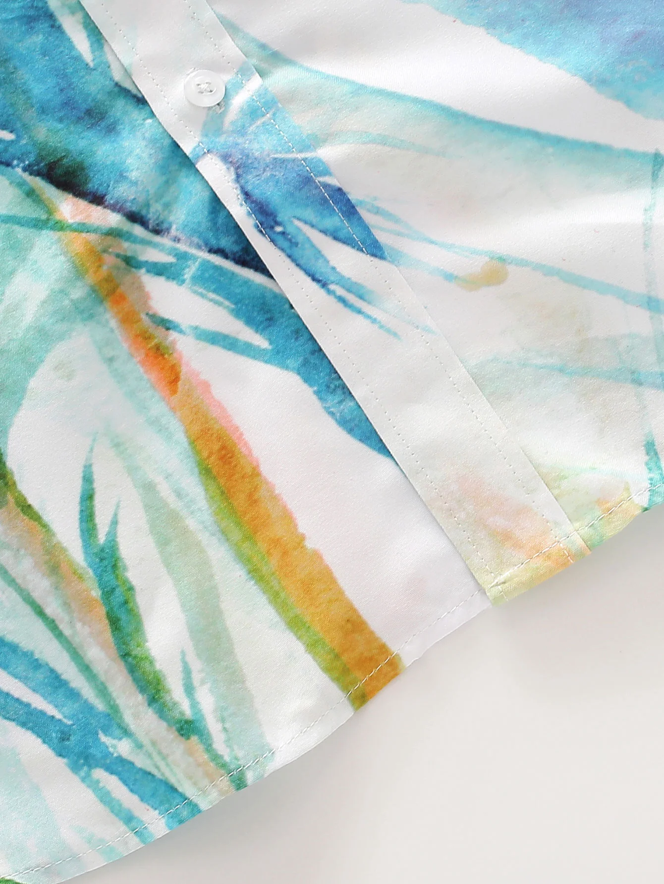 Botanisches Aquarelldruckhemd - Image 4