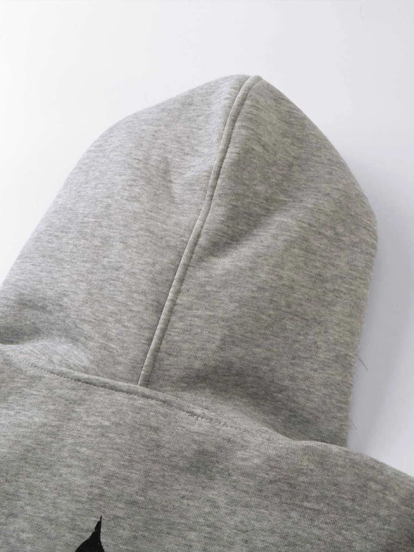 Boxy Kapuzenpullover mit Reißverschluss, Comic-Charakterdruck und Kunstpelzkragen - Image 8
