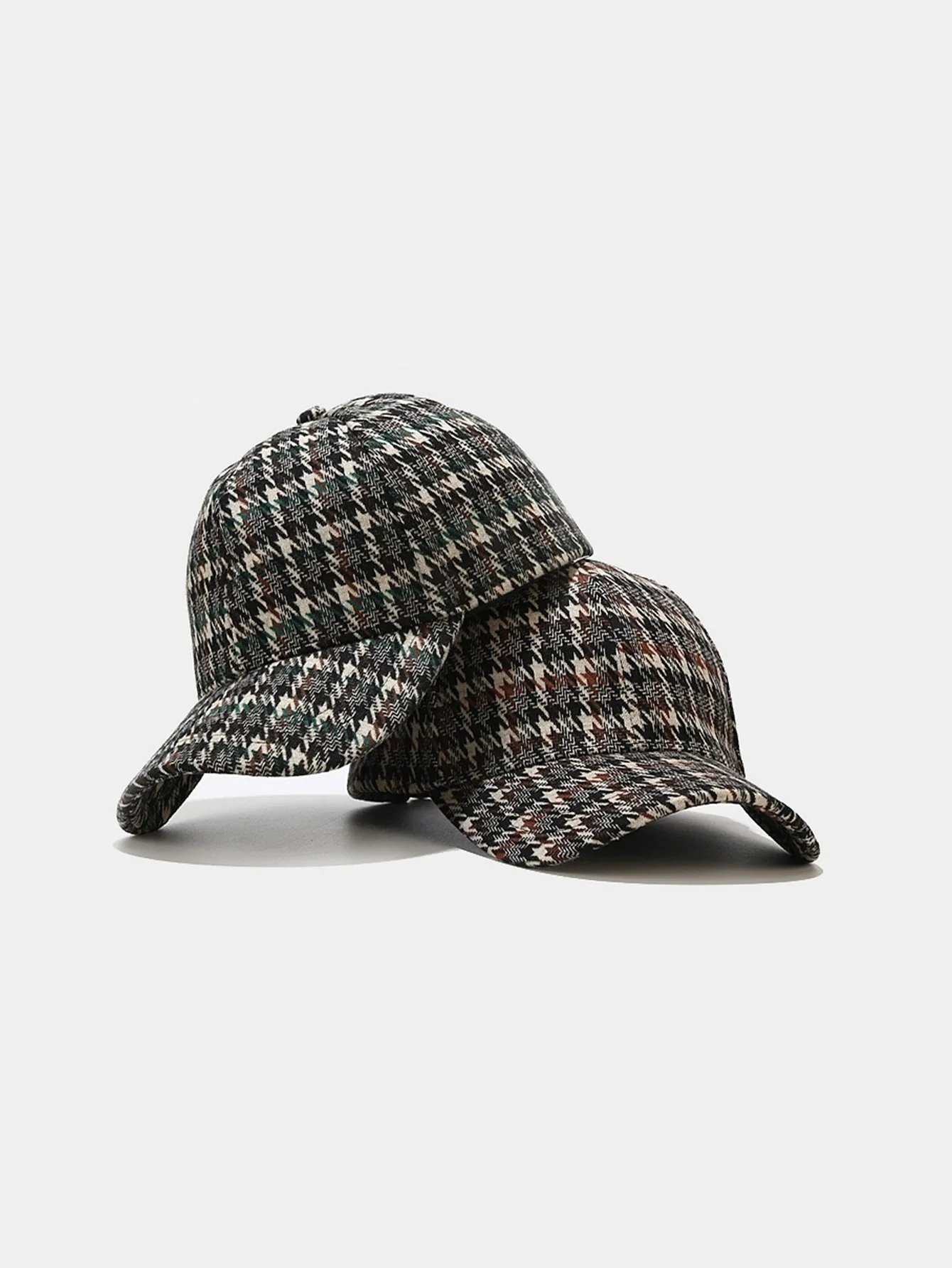 Britischer Stil Vintage Hahnentritt Baseballmütze - Image 3