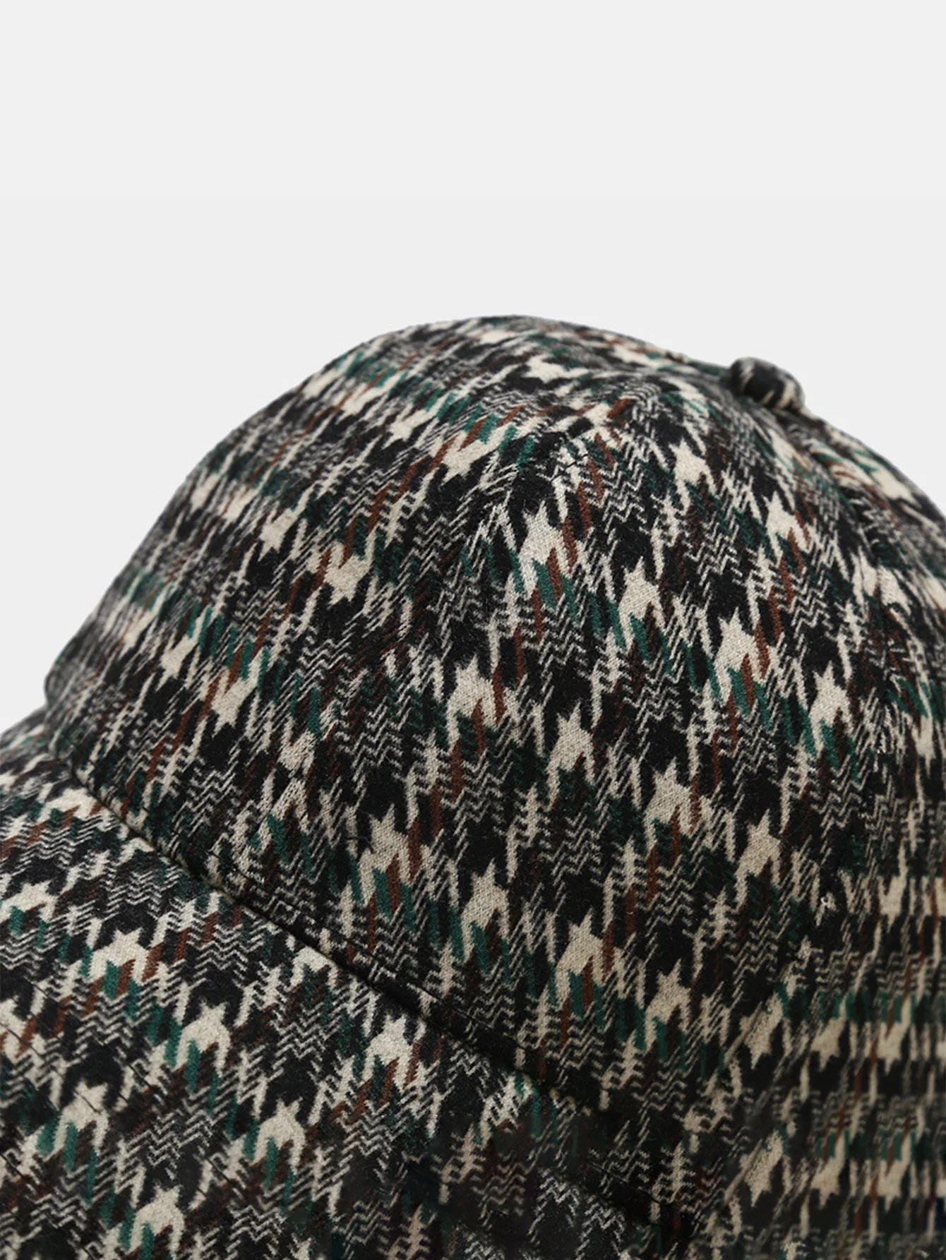 Britischer Stil Vintage Hahnentritt Baseballmütze - Image 6