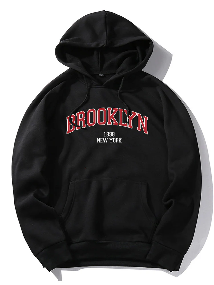 Brooklyn Letter Graphic Hoodies - Image 4