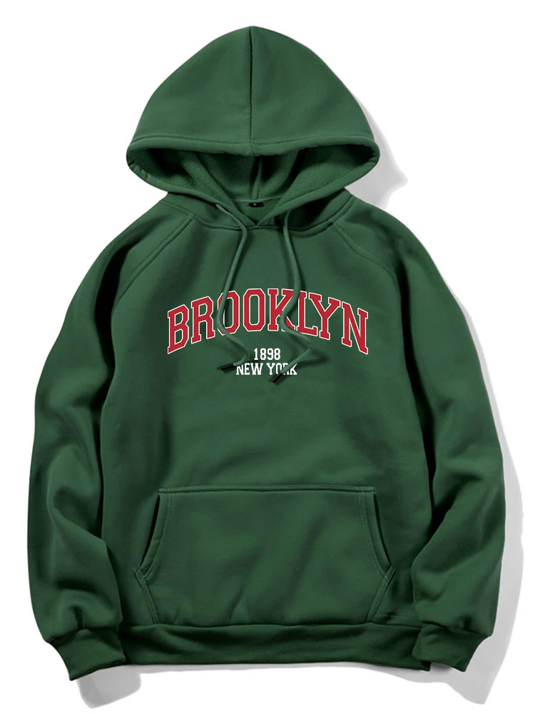 Brooklyn Letter Graphic Hoodies - Image 9