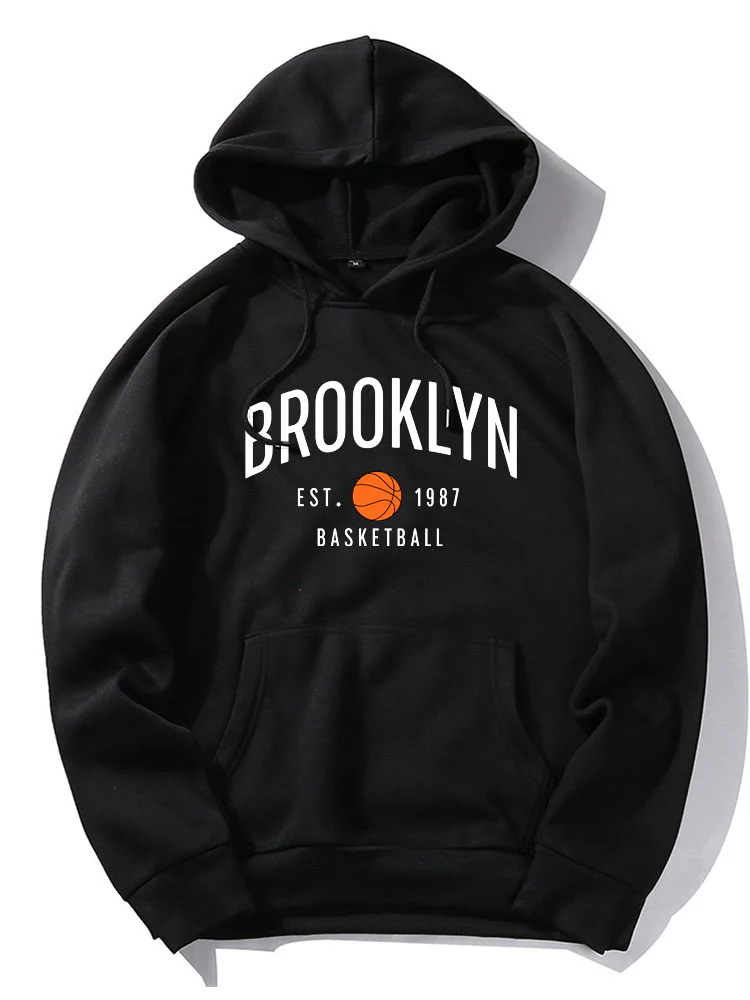 Brooklyn Basketball Druck Hoodie - Image 2