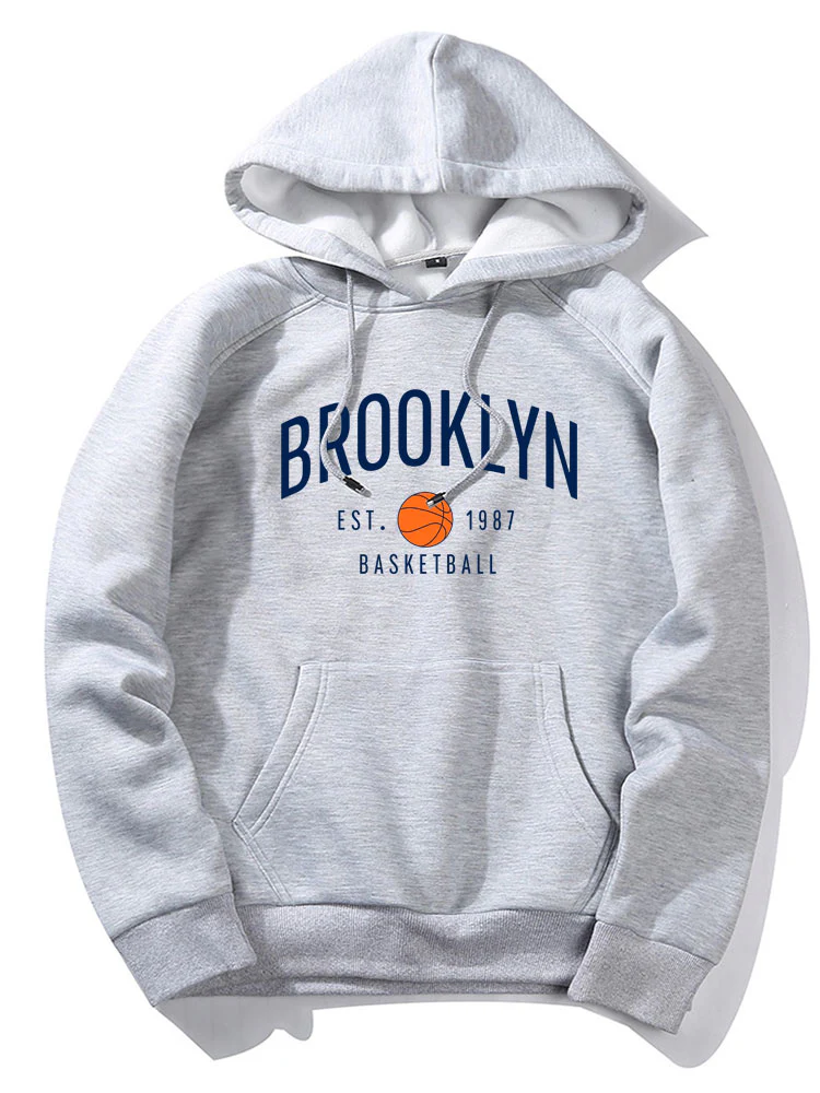 Brooklyn Basketball Druck Hoodie - Image 3
