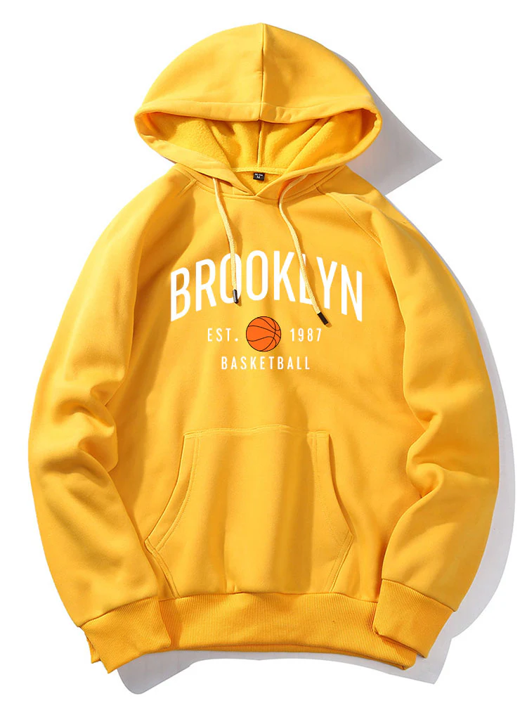 Brooklyn Basketball Druck Hoodie - Image 8