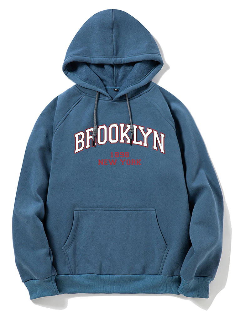 Brooklyn Brief Druck Raglan Ärmel Kapuzenpullover - Image 6