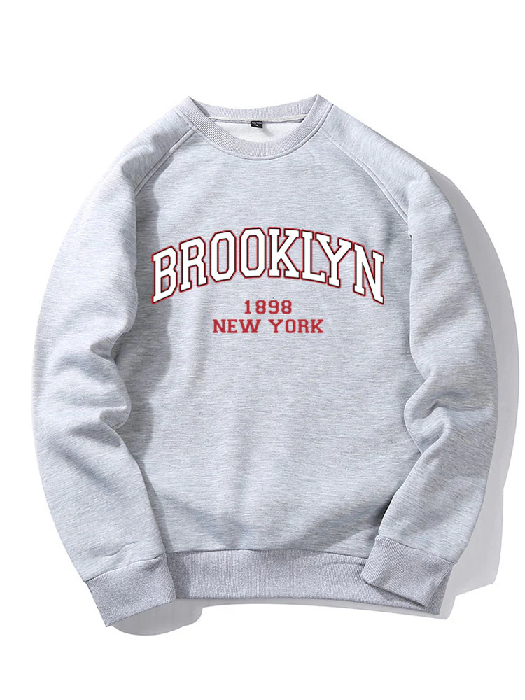 Brooklyn Brief Druck Raglan Ärmel Sweatshirt - Image 3
