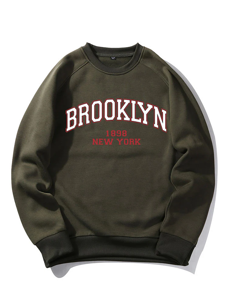 Brooklyn Brief Druck Raglan Ärmel Sweatshirt - Image 4
