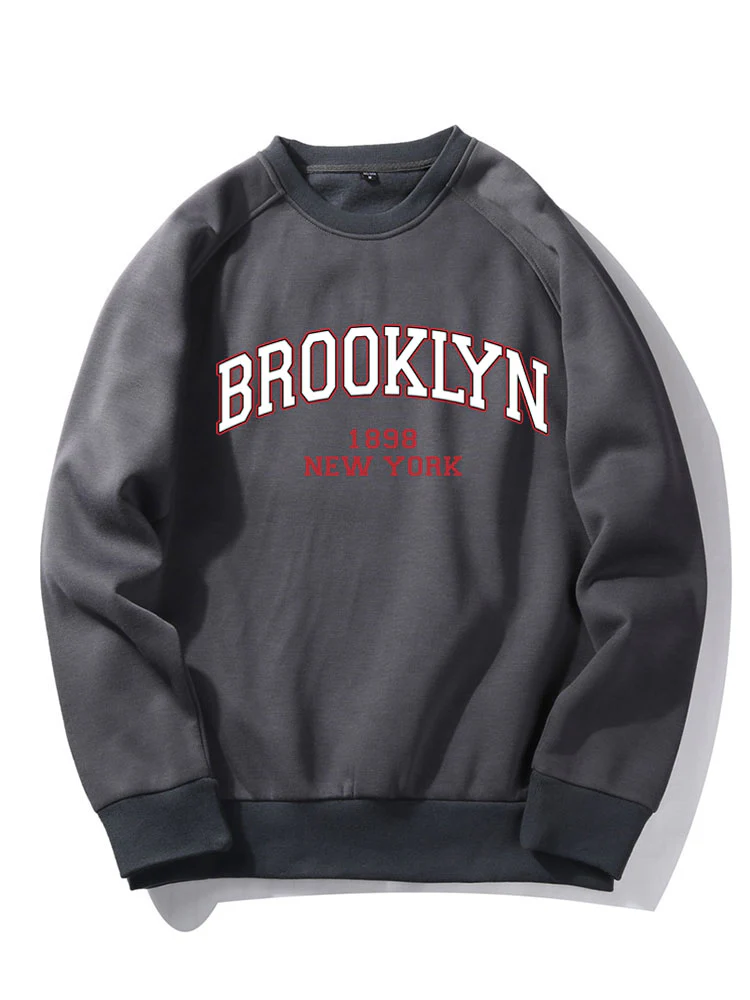 Brooklyn Brief Druck Raglan Ärmel Sweatshirt - Image 7