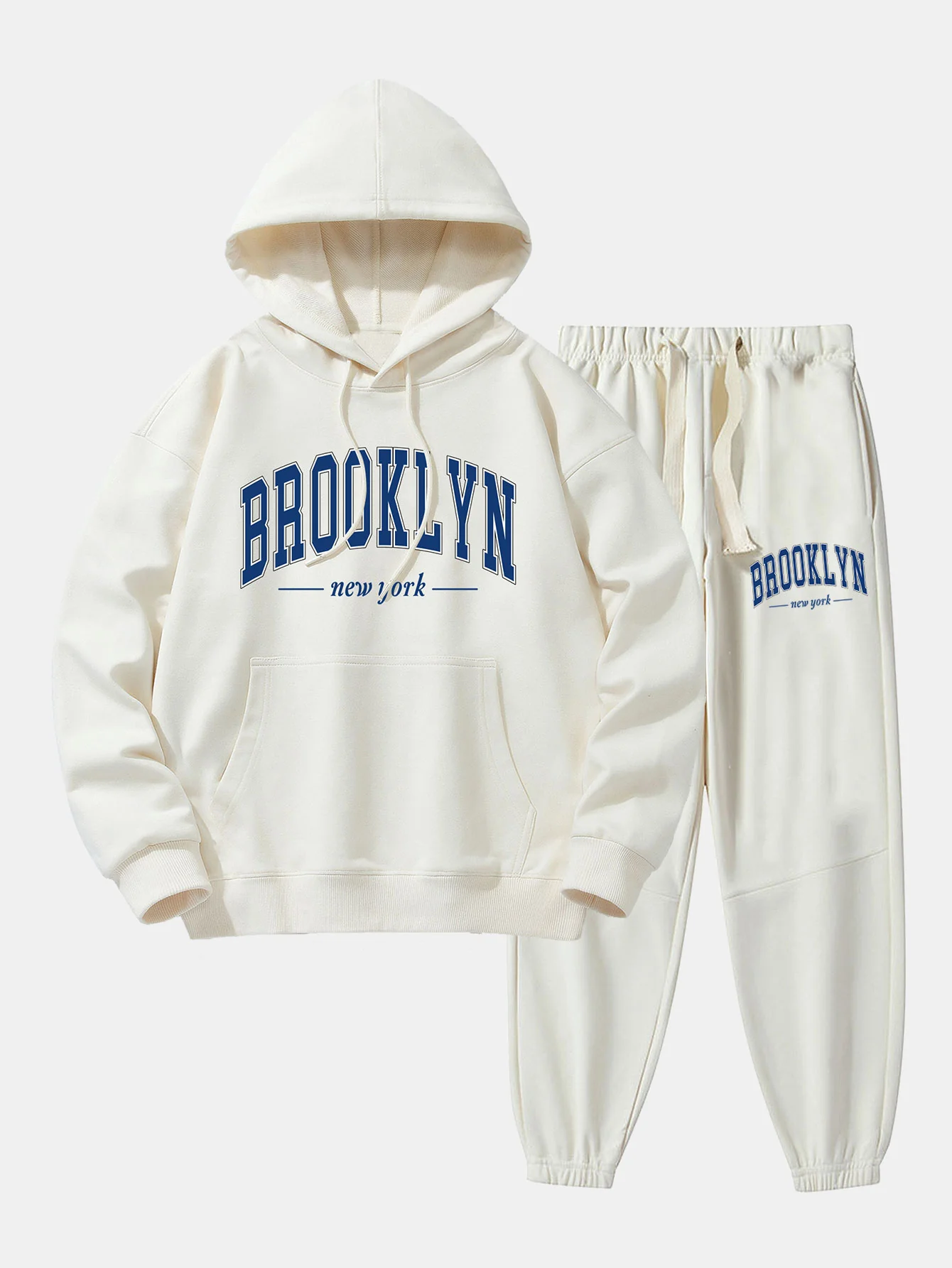 Brooklyn Print Baumwollmischung Hoodie & Jogginghose - Image 2