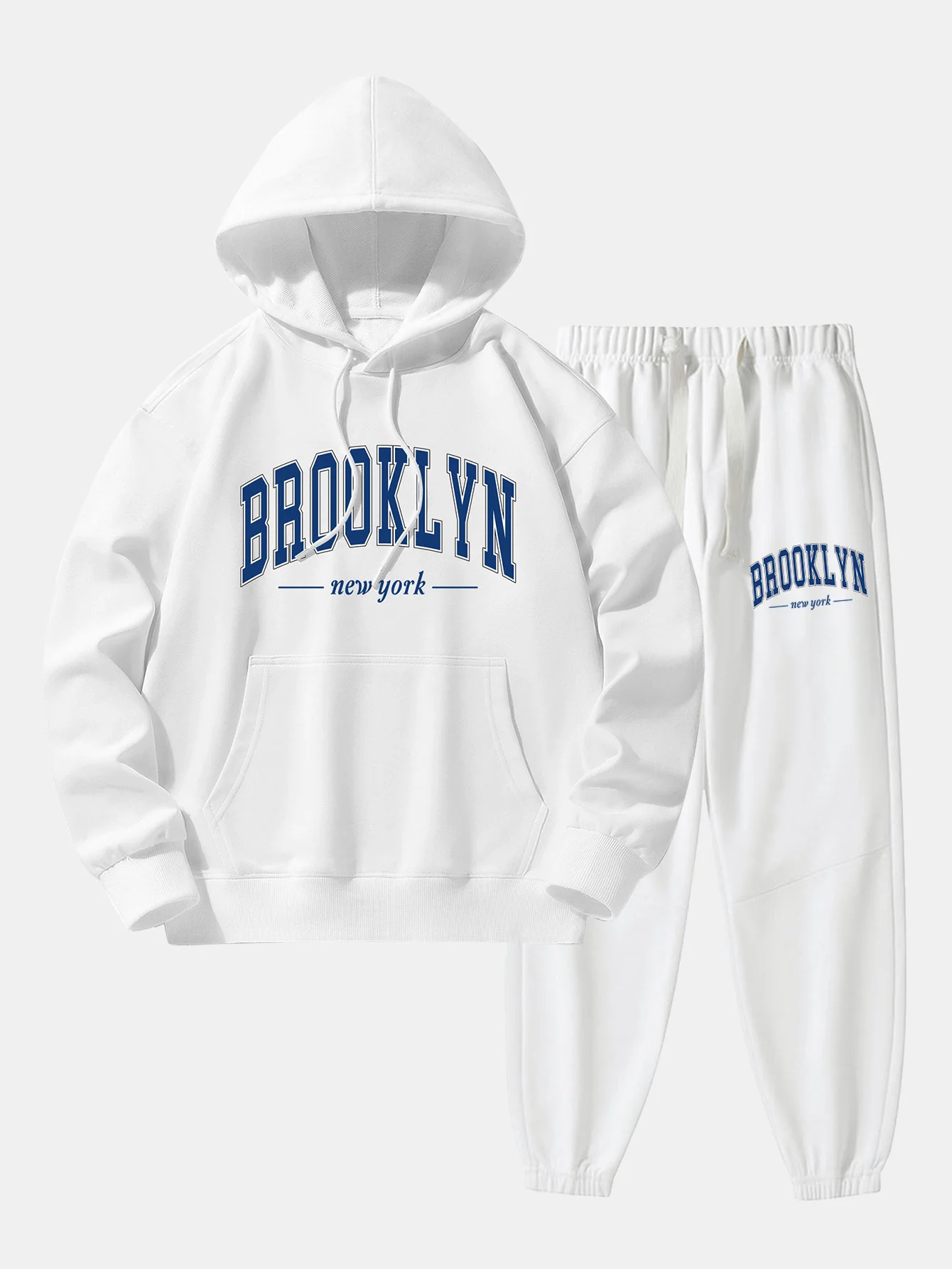 Brooklyn Print Baumwollmischung Hoodie & Jogginghose - Image 3
