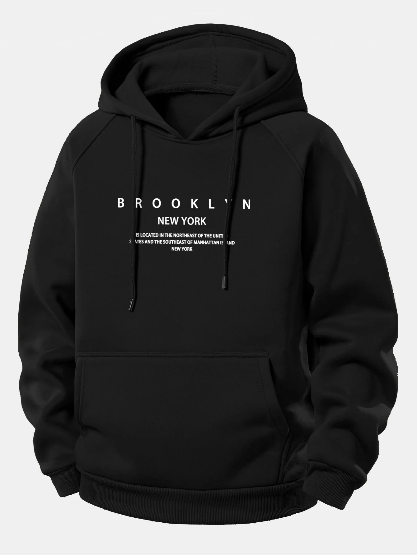 Brooklyn Print Kapuzenpullover mit Kordelzug - Image 2