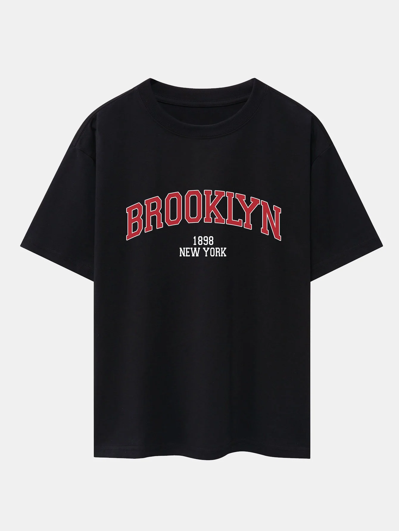 Brooklyn Print Drop Shoulder Oversize T-Shirt - Image 2