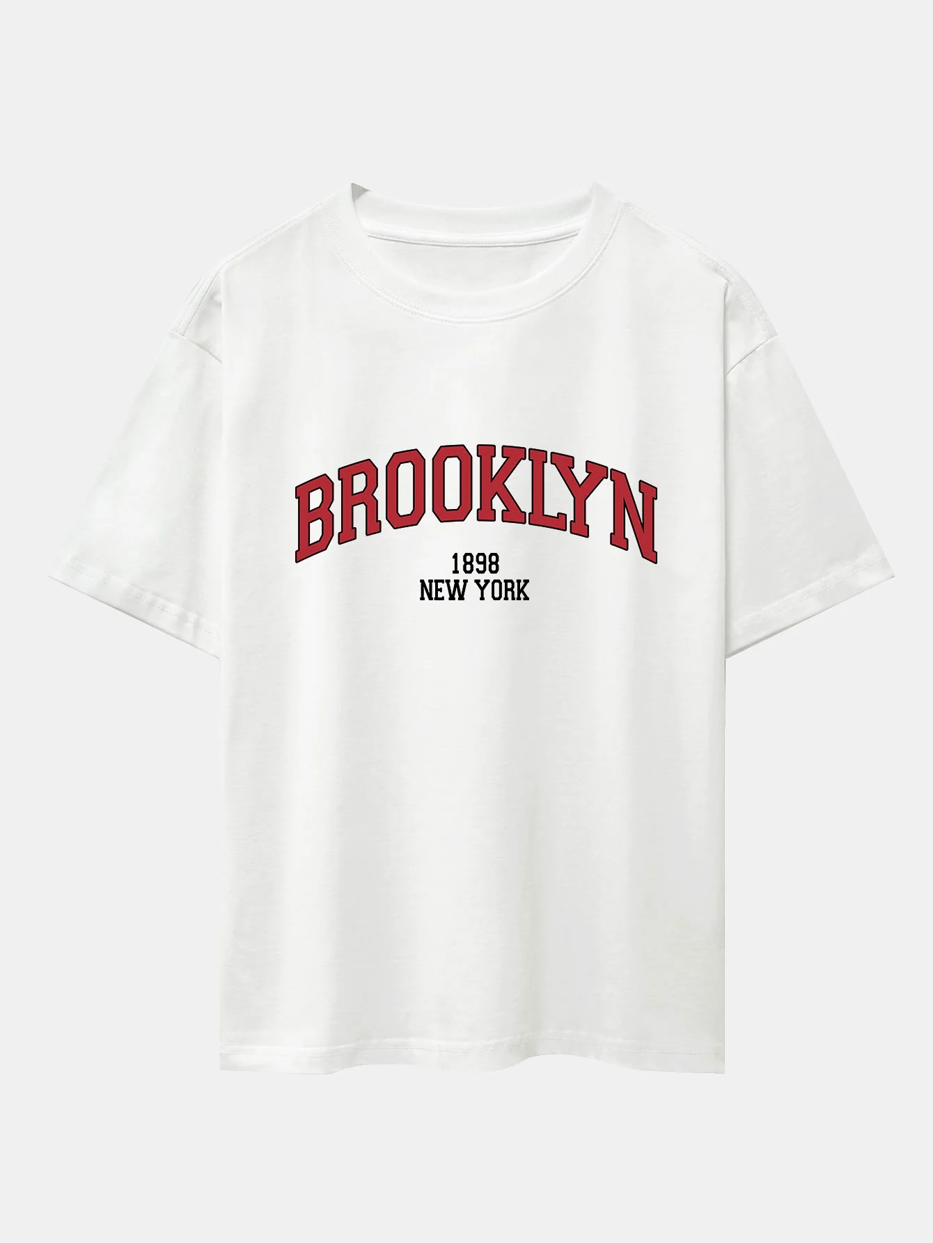 Brooklyn Print Drop Shoulder Oversize T-Shirt - Image 4