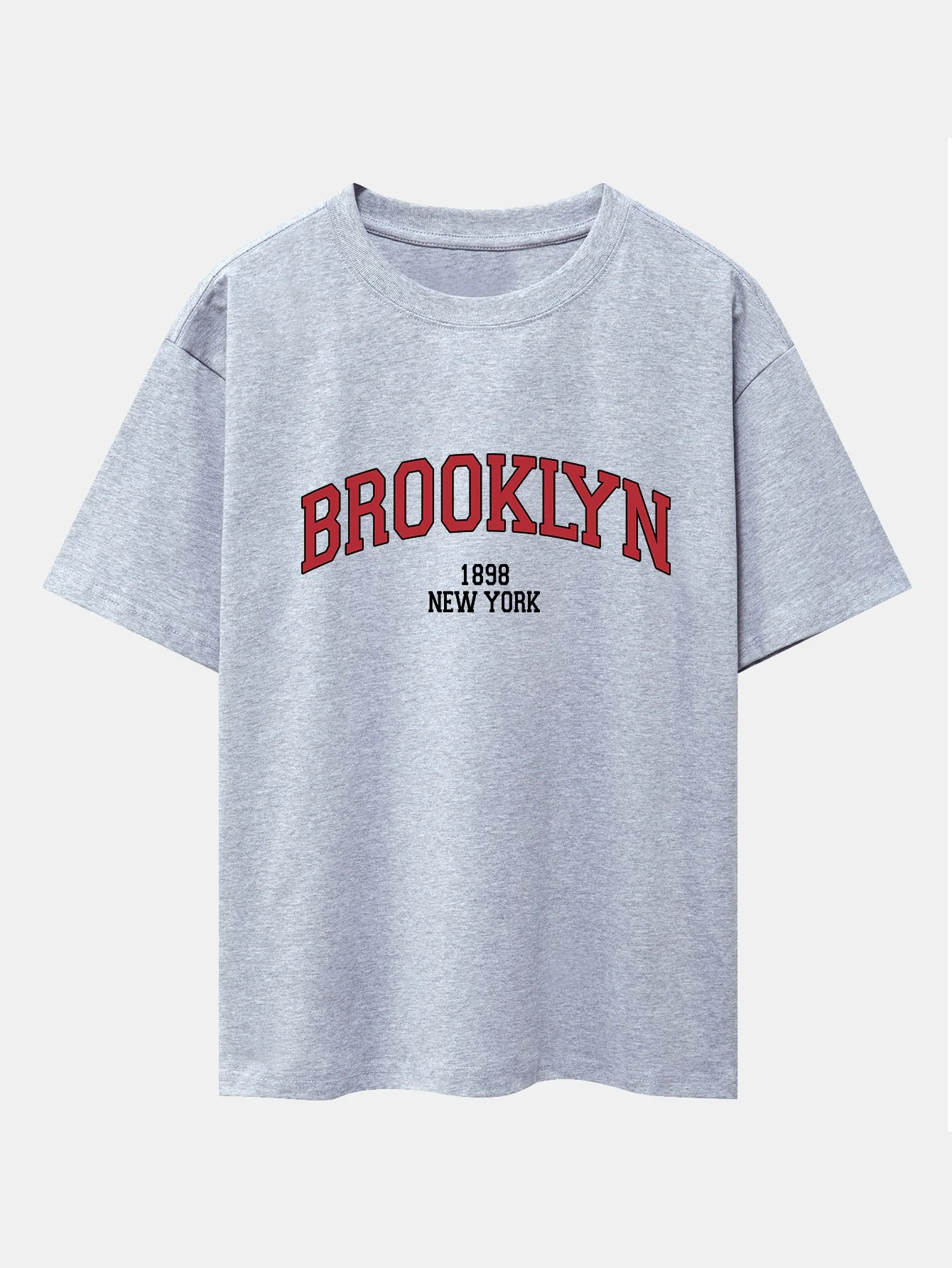 Brooklyn Print Drop Shoulder Oversize T-Shirt - Image 5