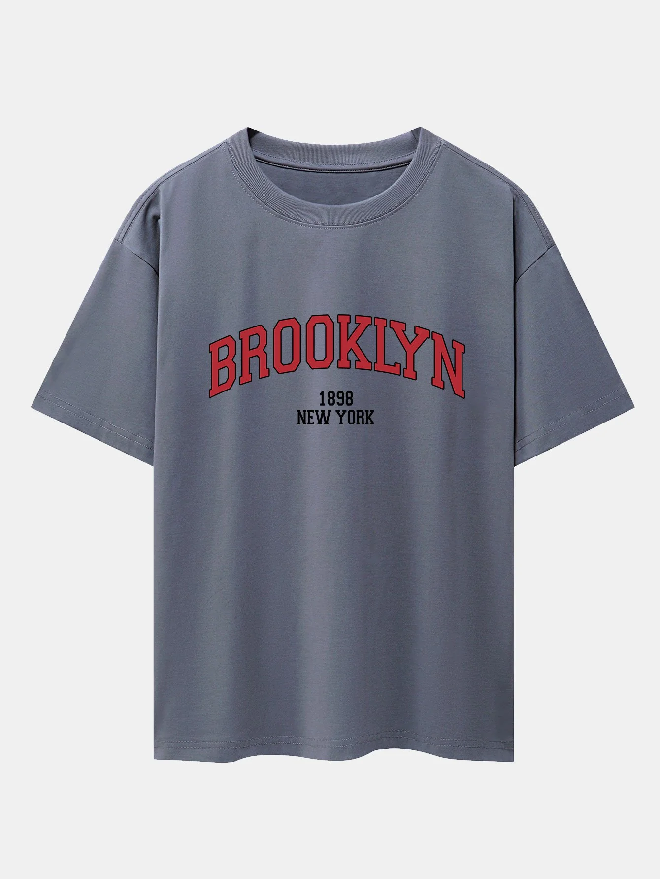 Brooklyn Print Drop Shoulder Oversize T-Shirt - Image 6