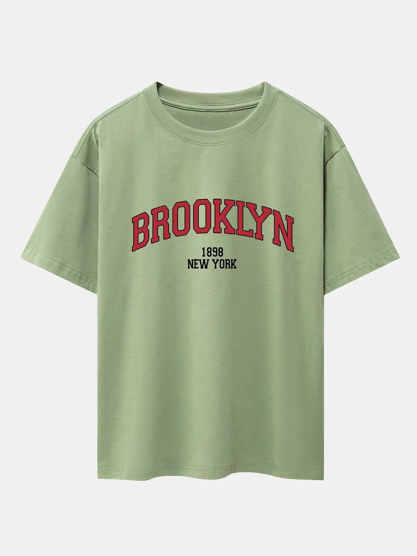 Brooklyn Print Drop Shoulder Oversize T-Shirt - Image 7