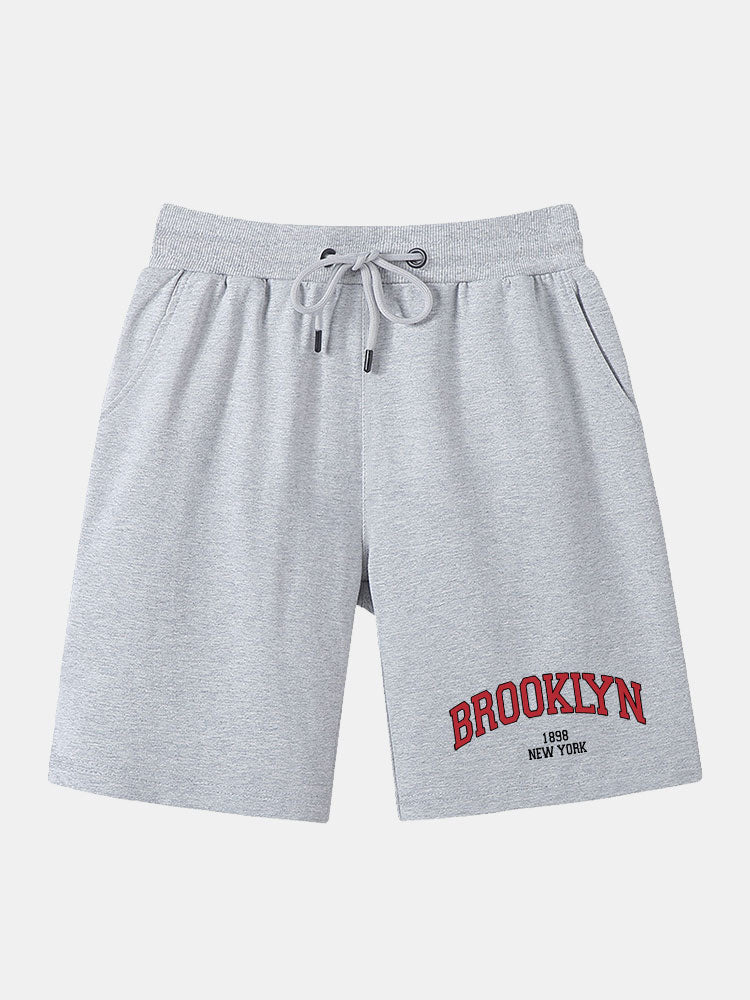 Brooklyn Print Mittellange Shorts