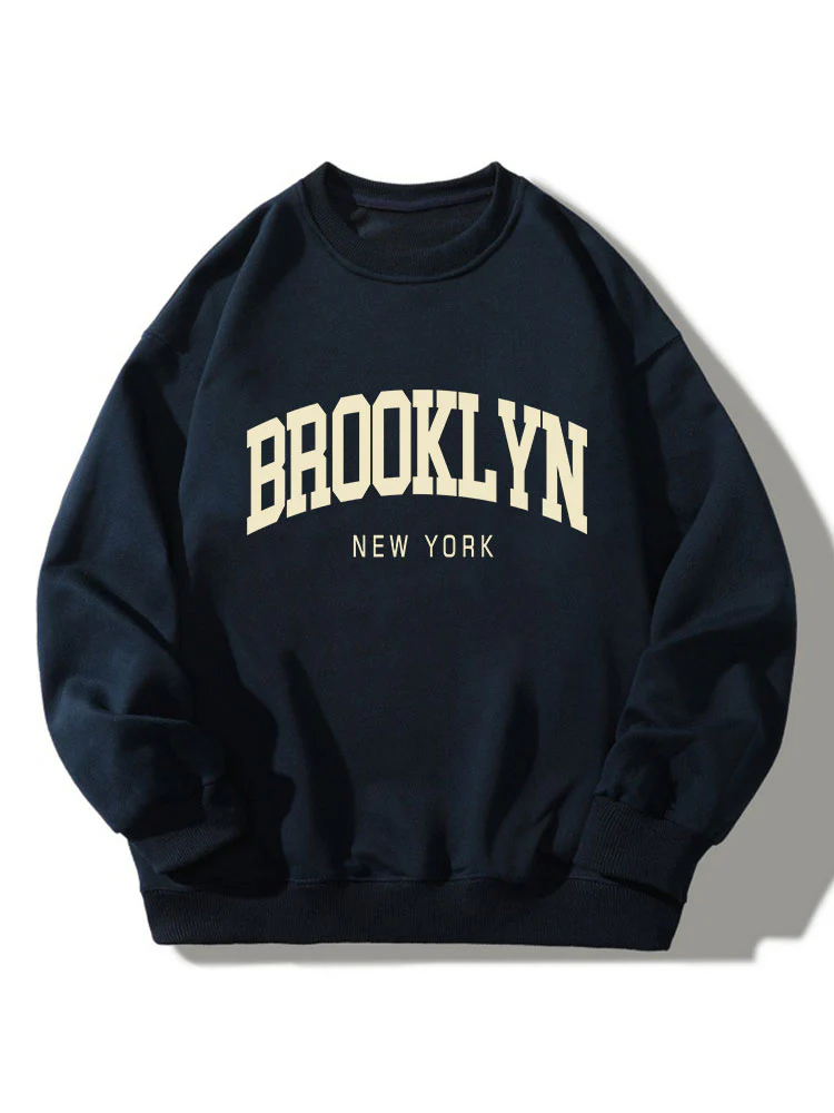 Brooklyn Print Entspanntes Sweatshirt - Image 2