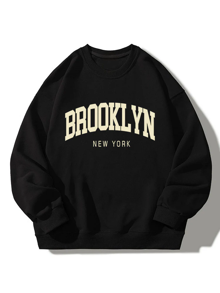 Brooklyn Print Entspanntes Sweatshirt - Image 3