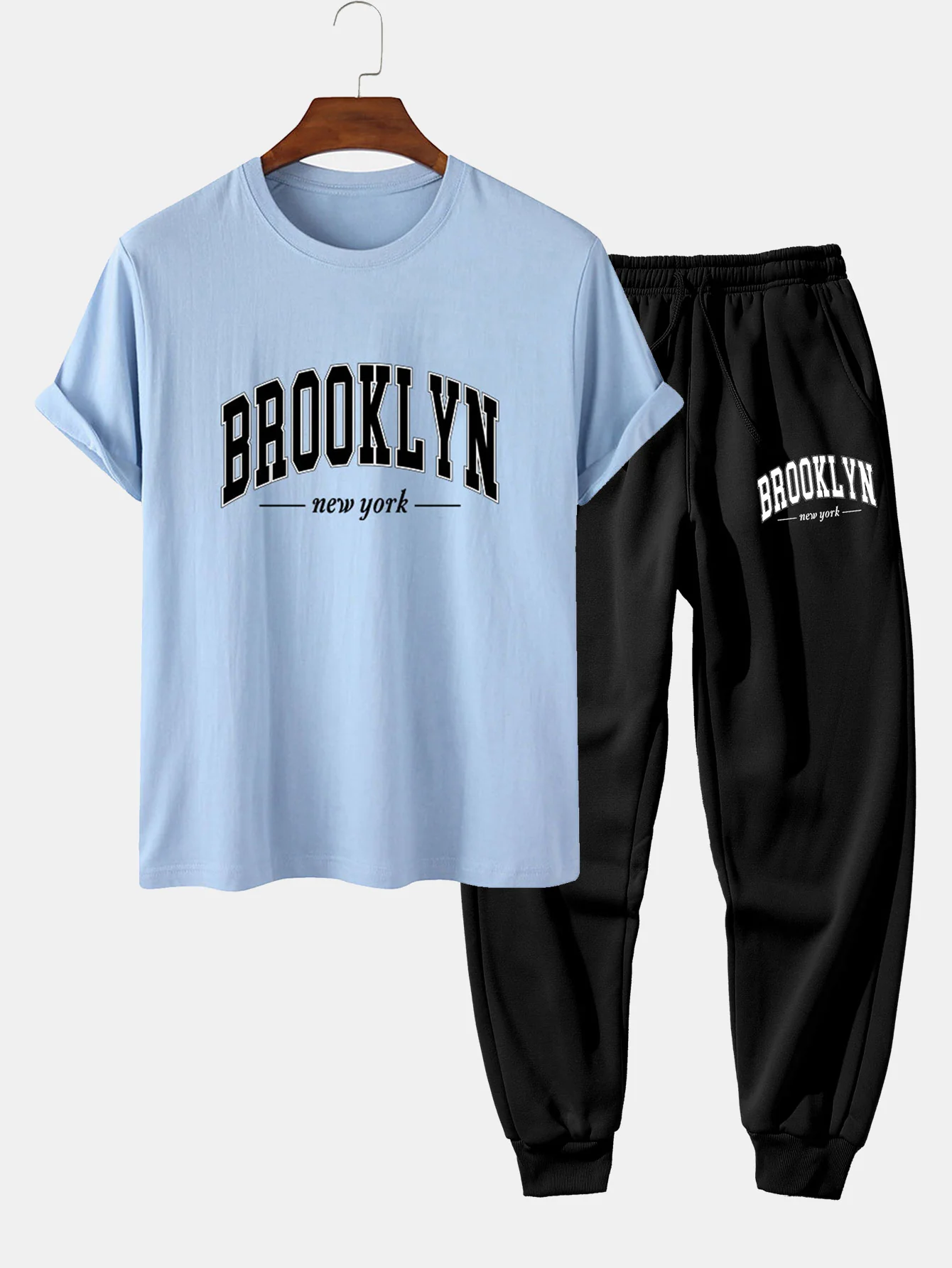 Brooklyn Print T-Shirt & Jogger-Hosen - Image 3