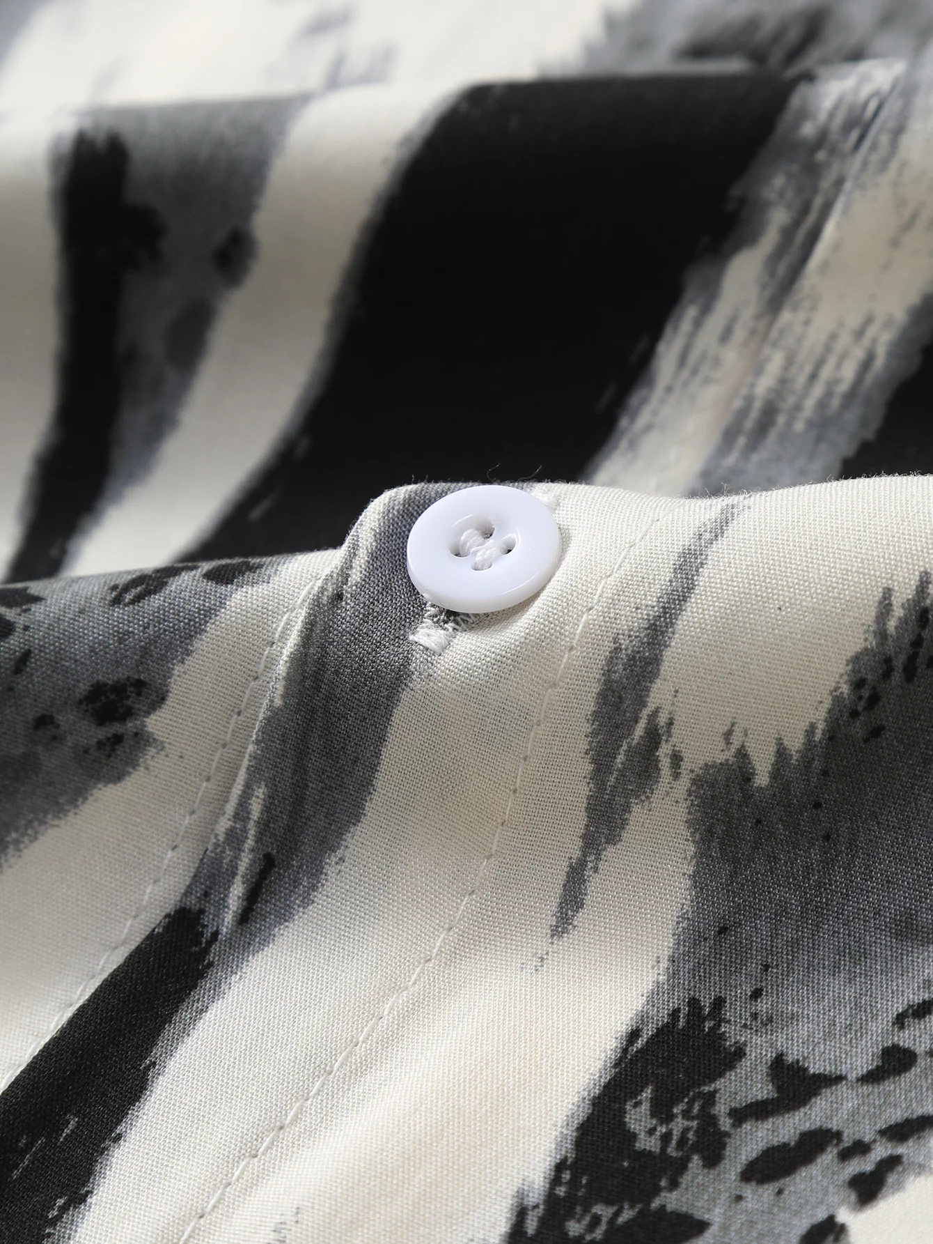 Pinselstrich Druck Hemd mit Knopfleiste - Image 4