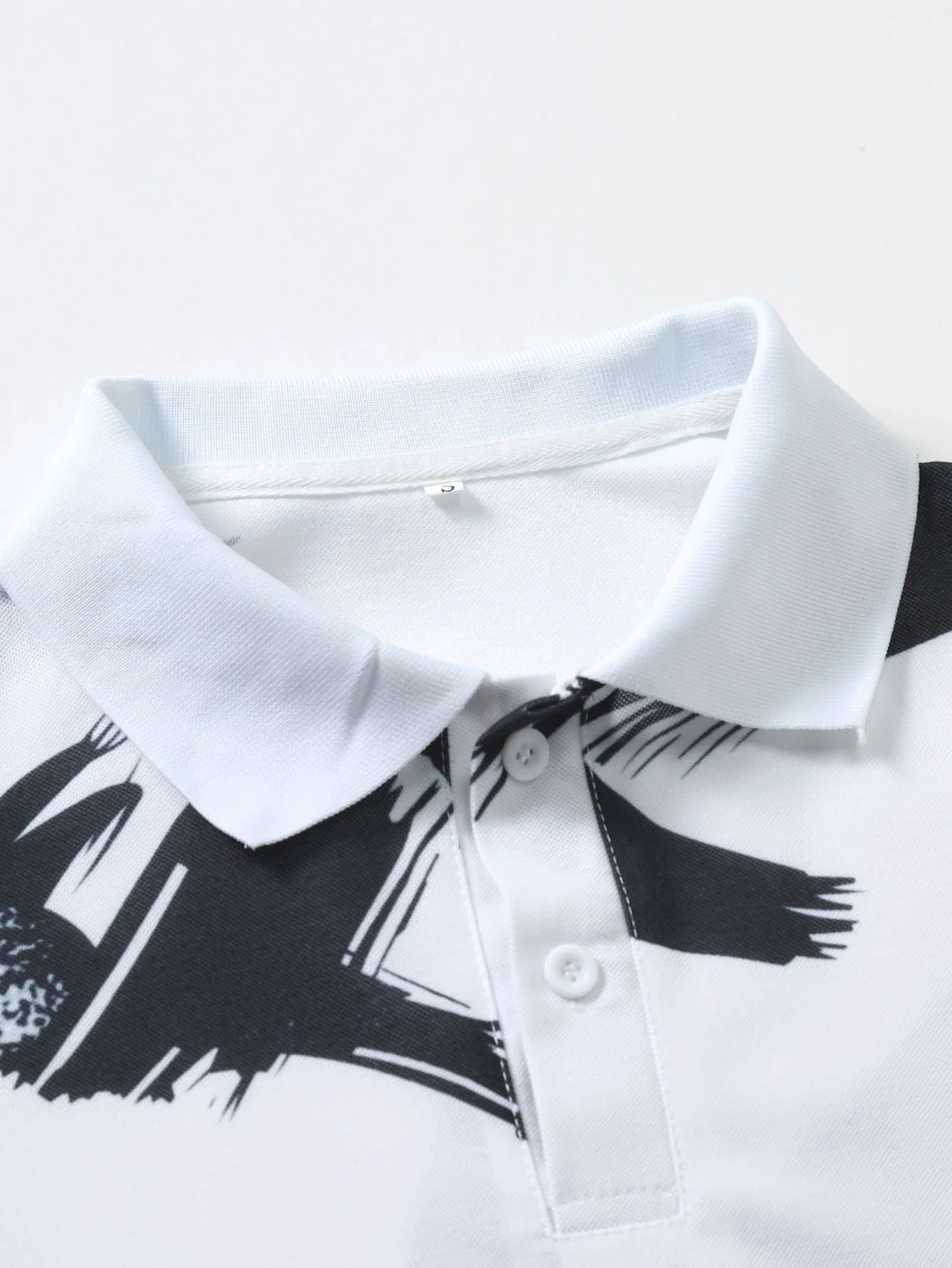 Pinselstrich-Druck Poloshirt - Image 3