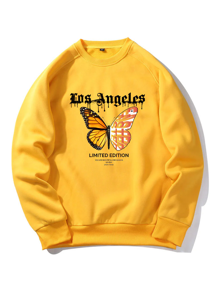 Schmetterlingsbriefdruck Sweatshirt