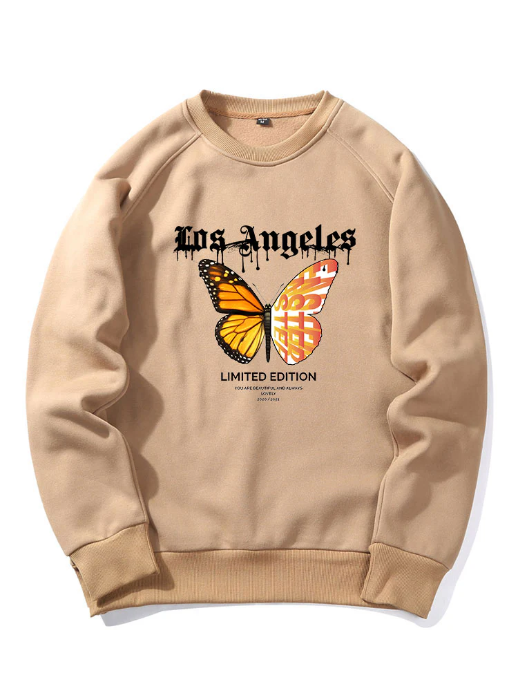Schmetterlingsbriefdruck Sweatshirt - Image 2
