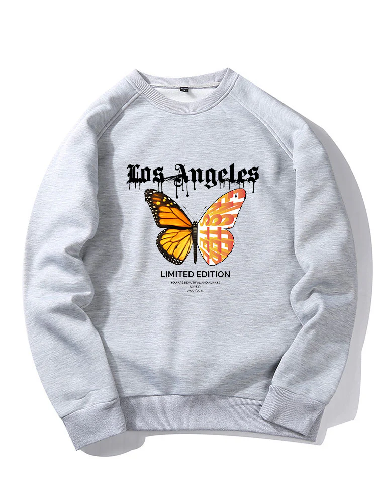 Schmetterlingsbriefdruck Sweatshirt - Image 3