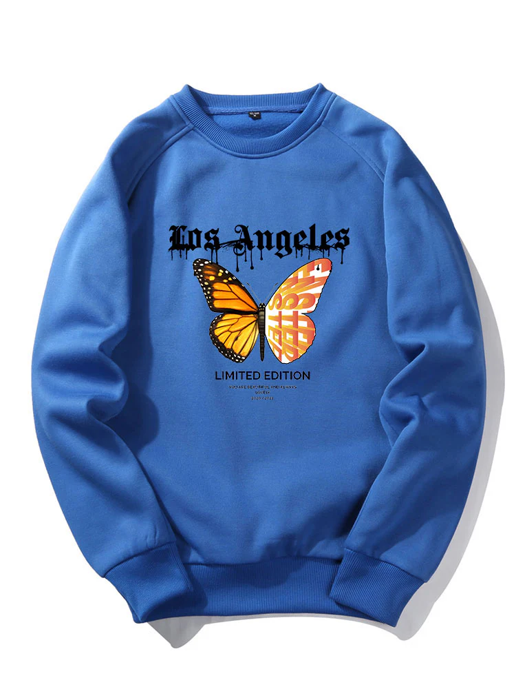 Schmetterlingsbriefdruck Sweatshirt - Image 4