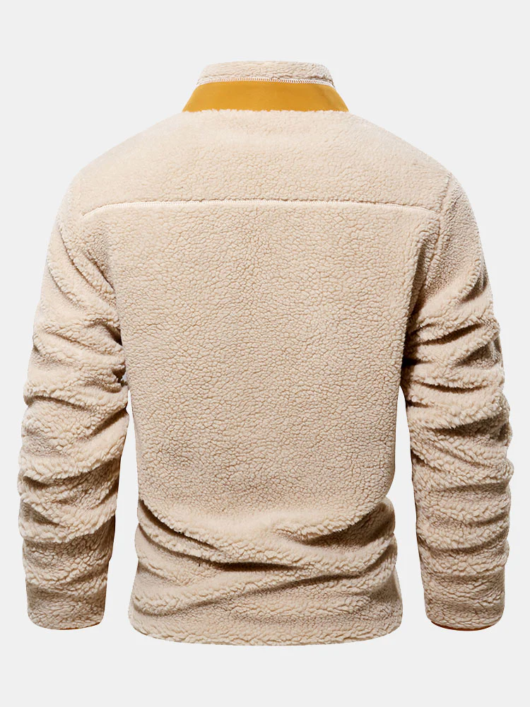 Hoooyi Reißverschluss Durch Teddy Kunstfelljacke - Image 5