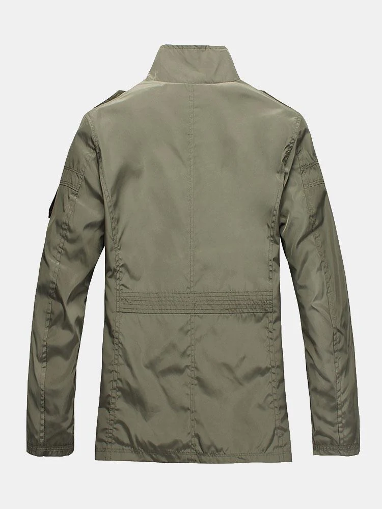 Knopfverschluss Trichterkragenjacke - Image 3
