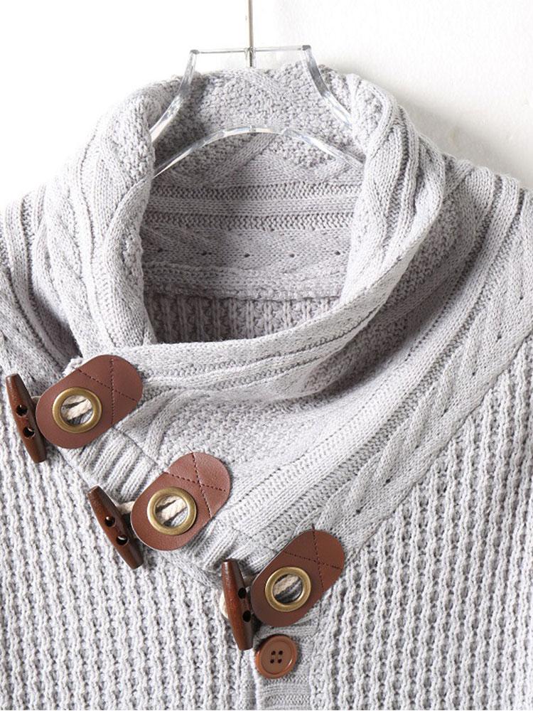 Knopfverschluss Rollkragenpullover - Image 10