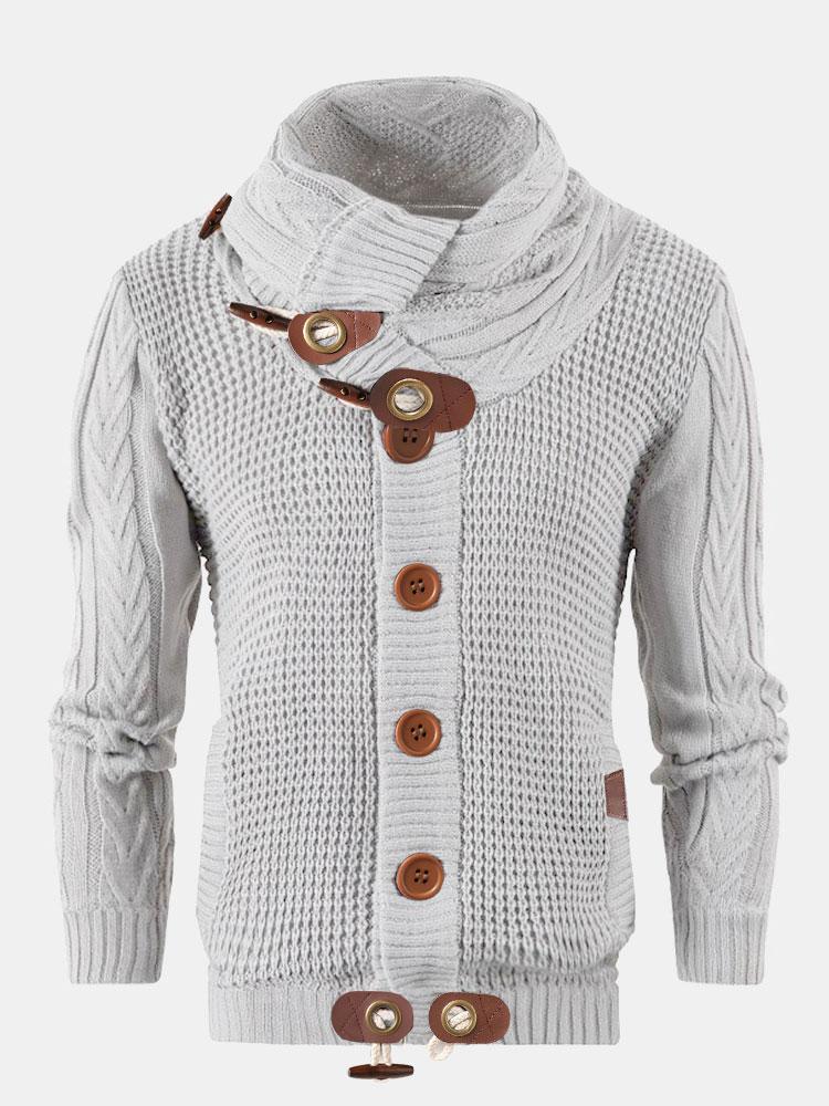 Knopfverschluss Rollkragenpullover - Image 2