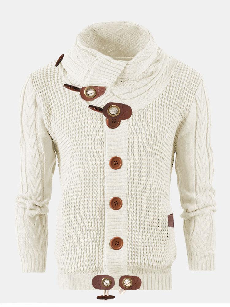 Knopfverschluss Rollkragenpullover - Image 3