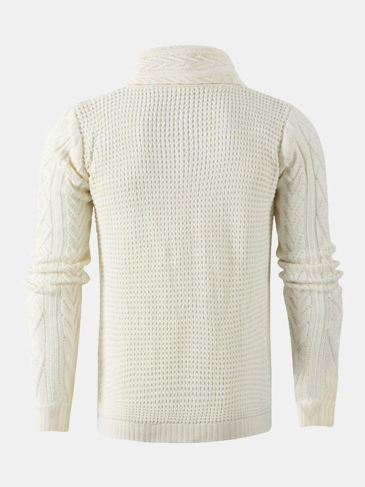Knopfverschluss Rollkragenpullover - Image 9