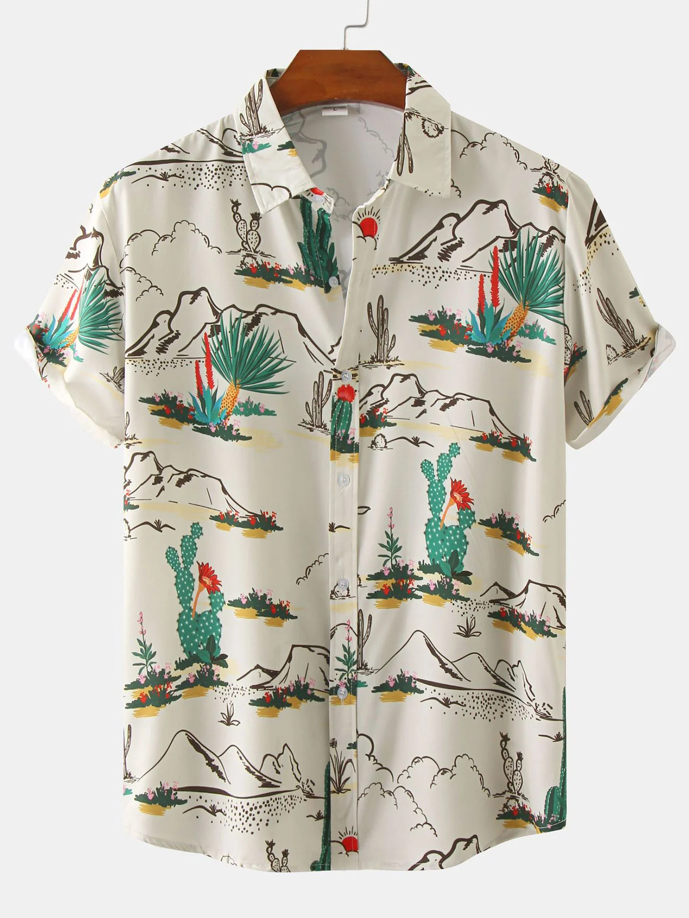 Hemd mit Kaktus-Print