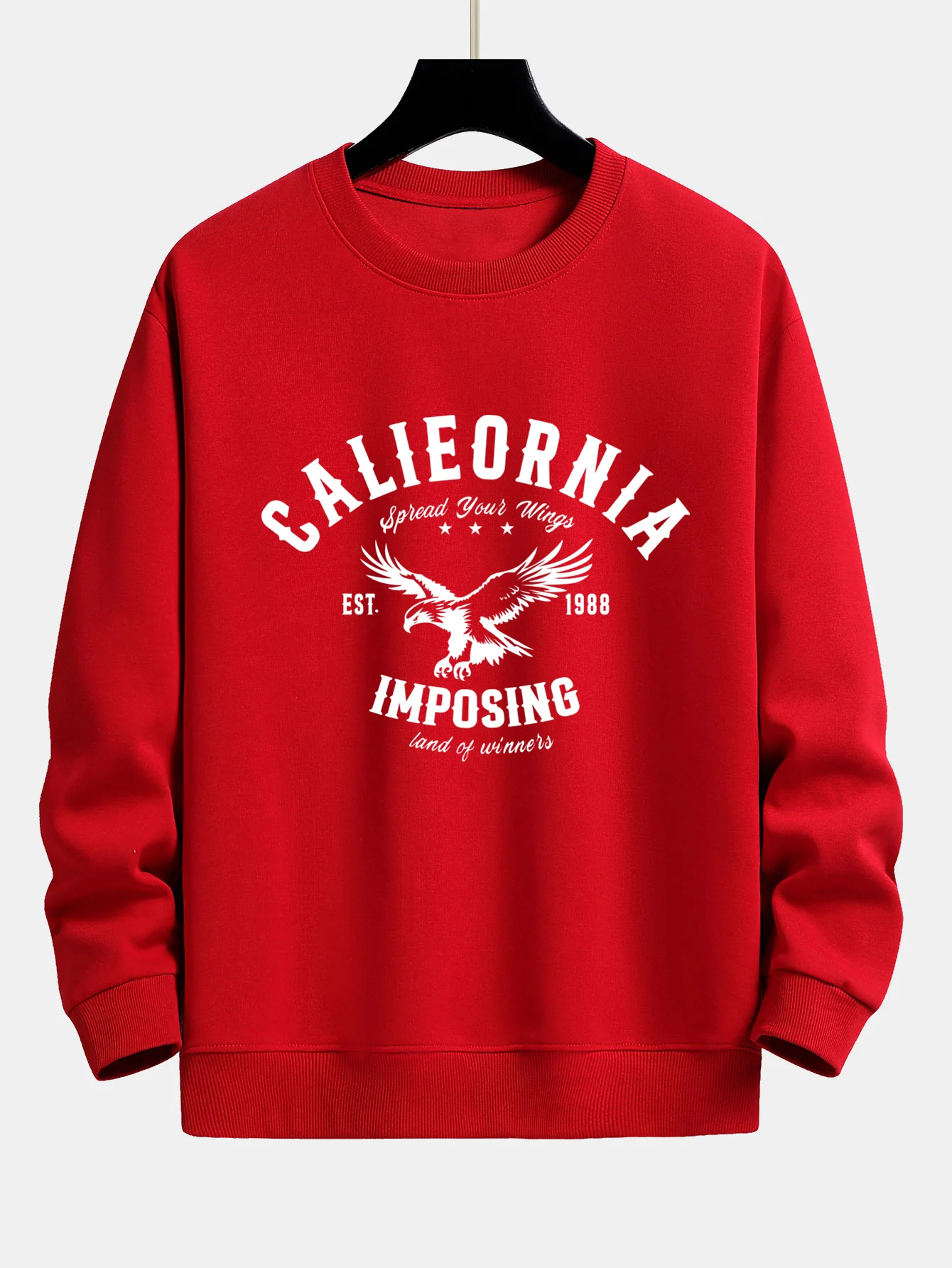 California Adler Druck Locker sitzendes Sweatshirt - Image 10