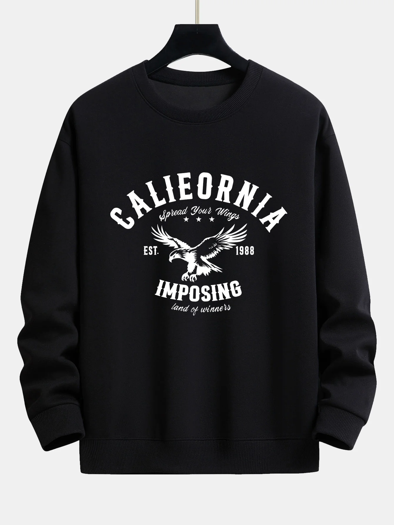 California Adler Druck Locker sitzendes Sweatshirt - Image 3