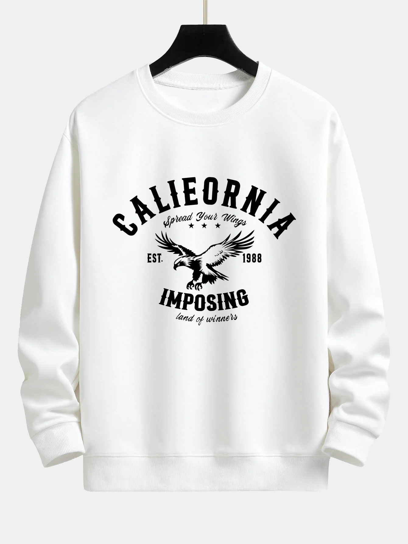 California Adler Druck Locker sitzendes Sweatshirt - Image 4