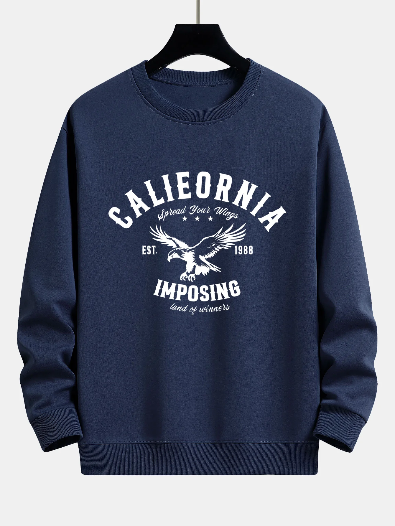 California Adler Druck Locker sitzendes Sweatshirt - Image 6