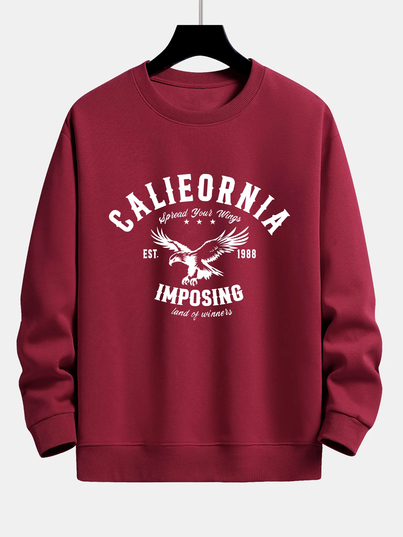 California Adler Druck Locker sitzendes Sweatshirt - Image 7